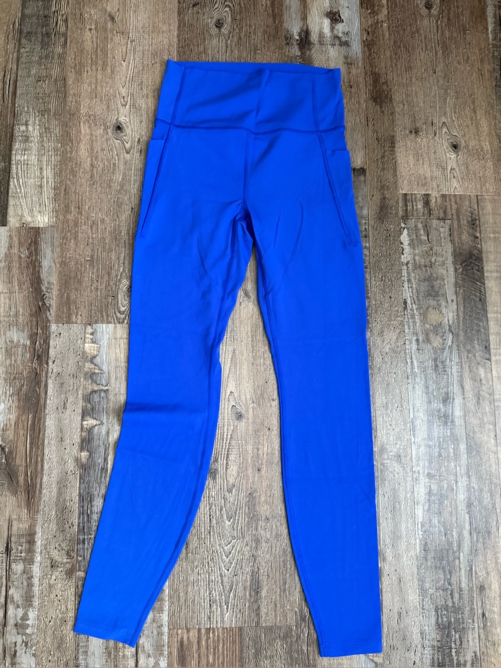 High-Waist Leggings in Bright Royal Blue